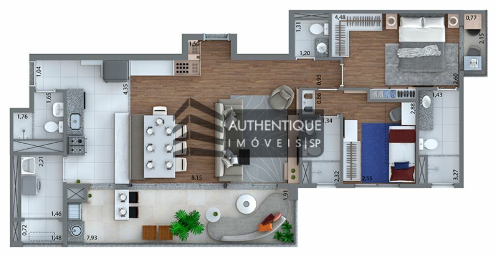 Apartamento à venda com 3 quartos, 159m² - Foto 24