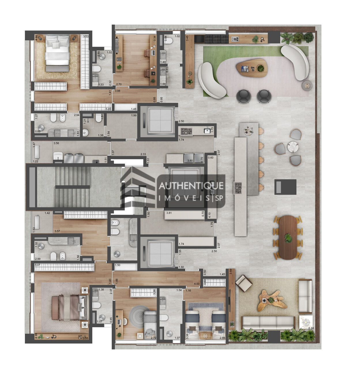 Apartamento à venda com 3 quartos, 171m² - Foto 51