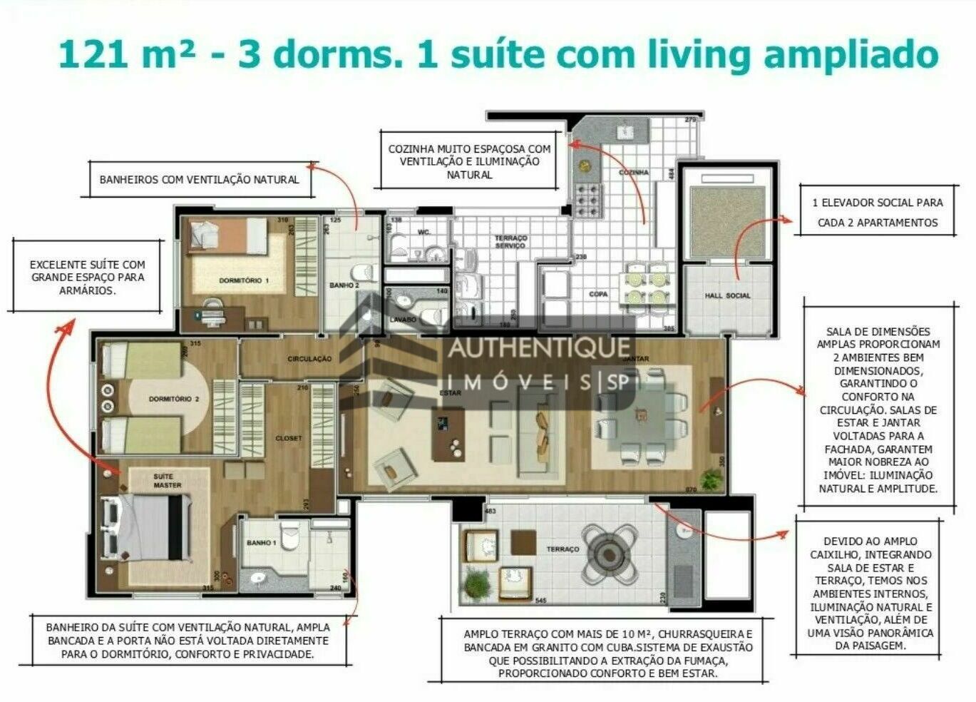 Apartamento à venda com 3 quartos, 121m² - Foto 36