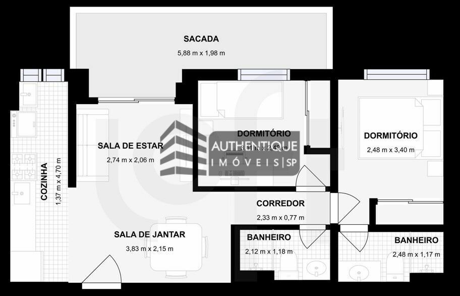 Apartamento à venda com 2 quartos, 62m² - Foto 37