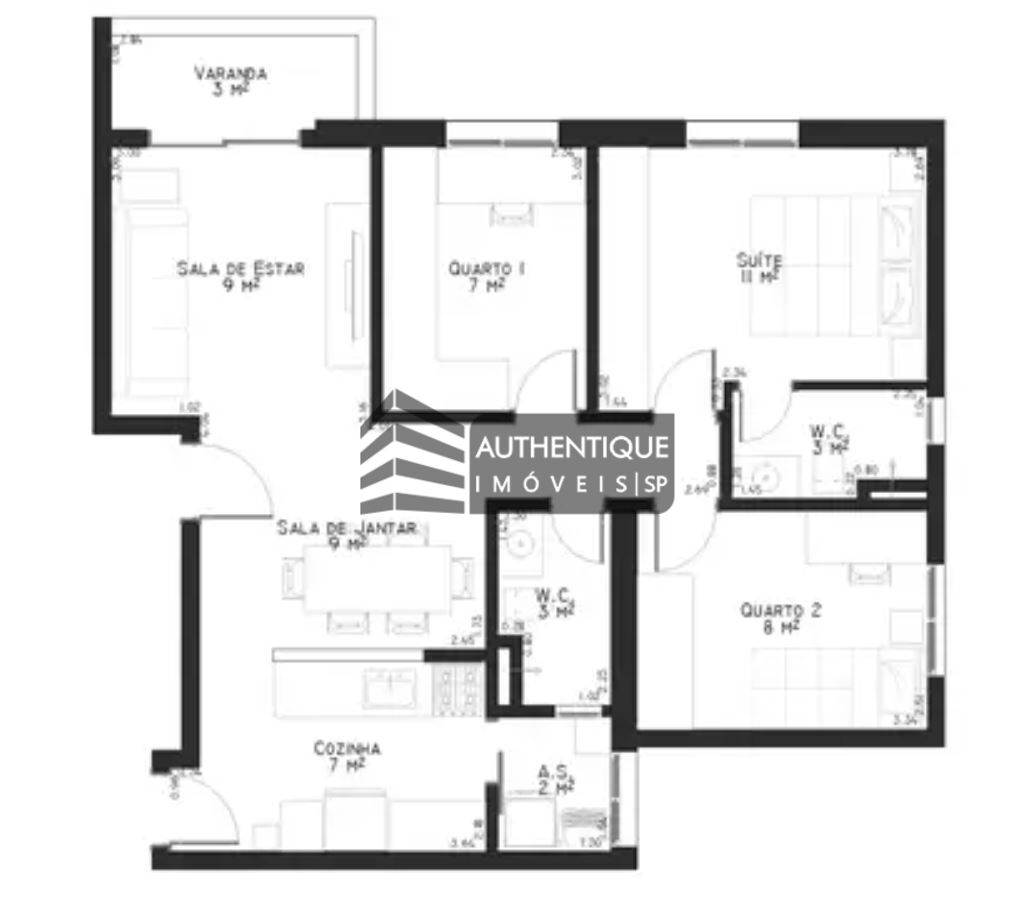 Apartamento à venda com 3 quartos, 93m² - Foto 18