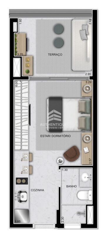 Apartamento, 1 quarto, 49 m² - Foto 43