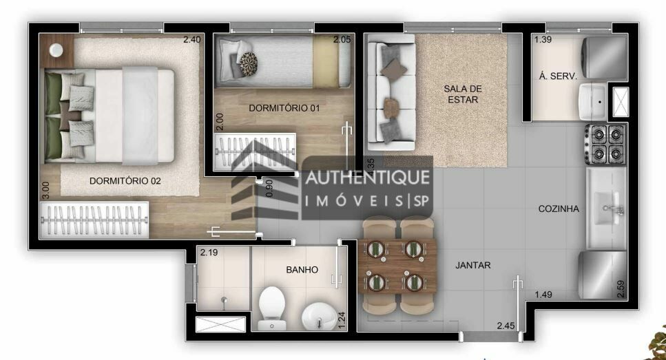 Apartamento à venda com 2 quartos, 47m² - Foto 26