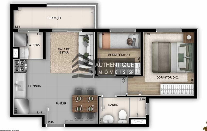 Apartamento à venda com 2 quartos, 47m² - Foto 27