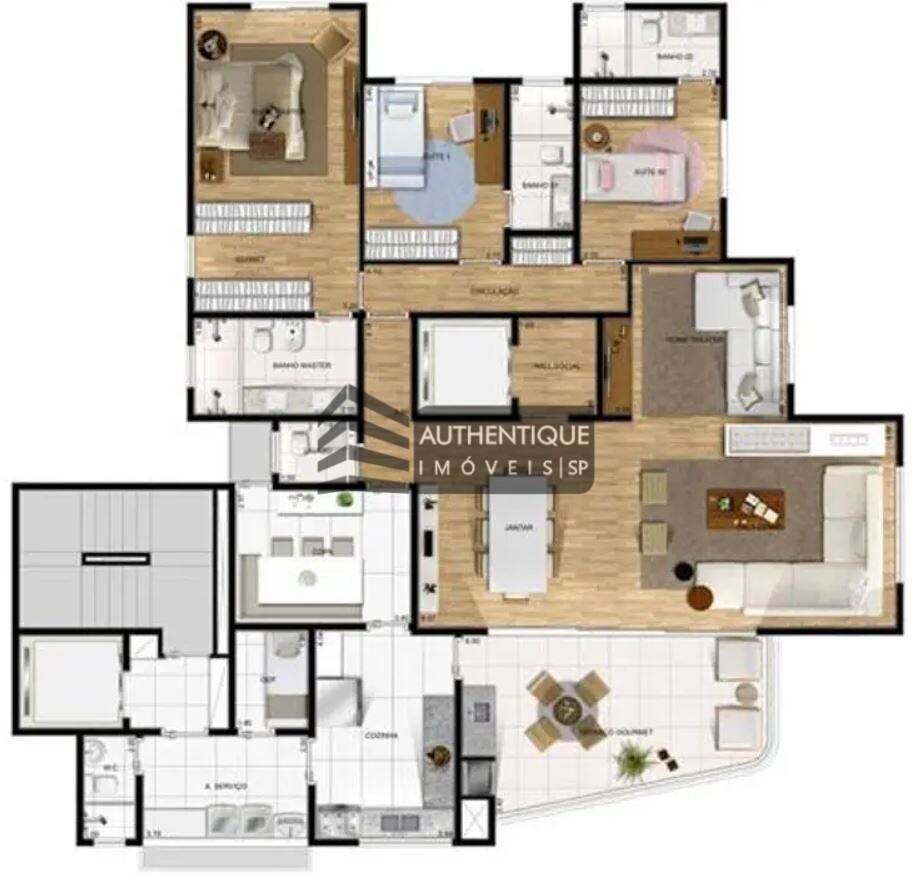 Apartamento à venda com 3 quartos, 187m² - Foto 36