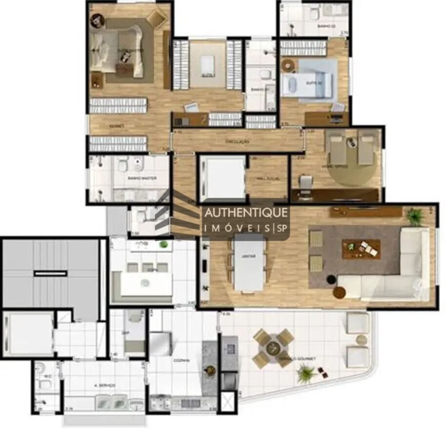 Apartamento à venda com 3 quartos, 187m² - Foto 35