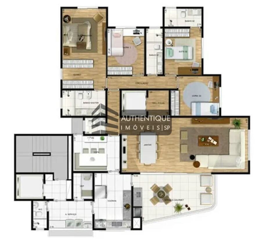 Apartamento à venda com 3 quartos, 187m² - Foto 37