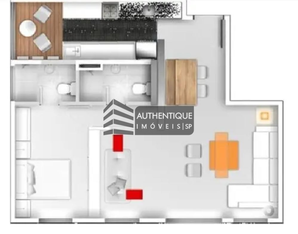 Apartamento à venda com 1 quarto, 70m² - Foto 26