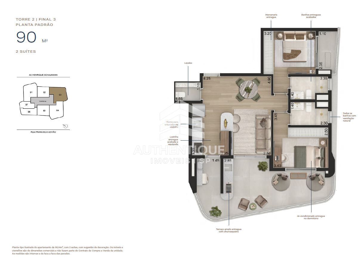 Apartamento, 1 quarto, 57 m² - Foto 22