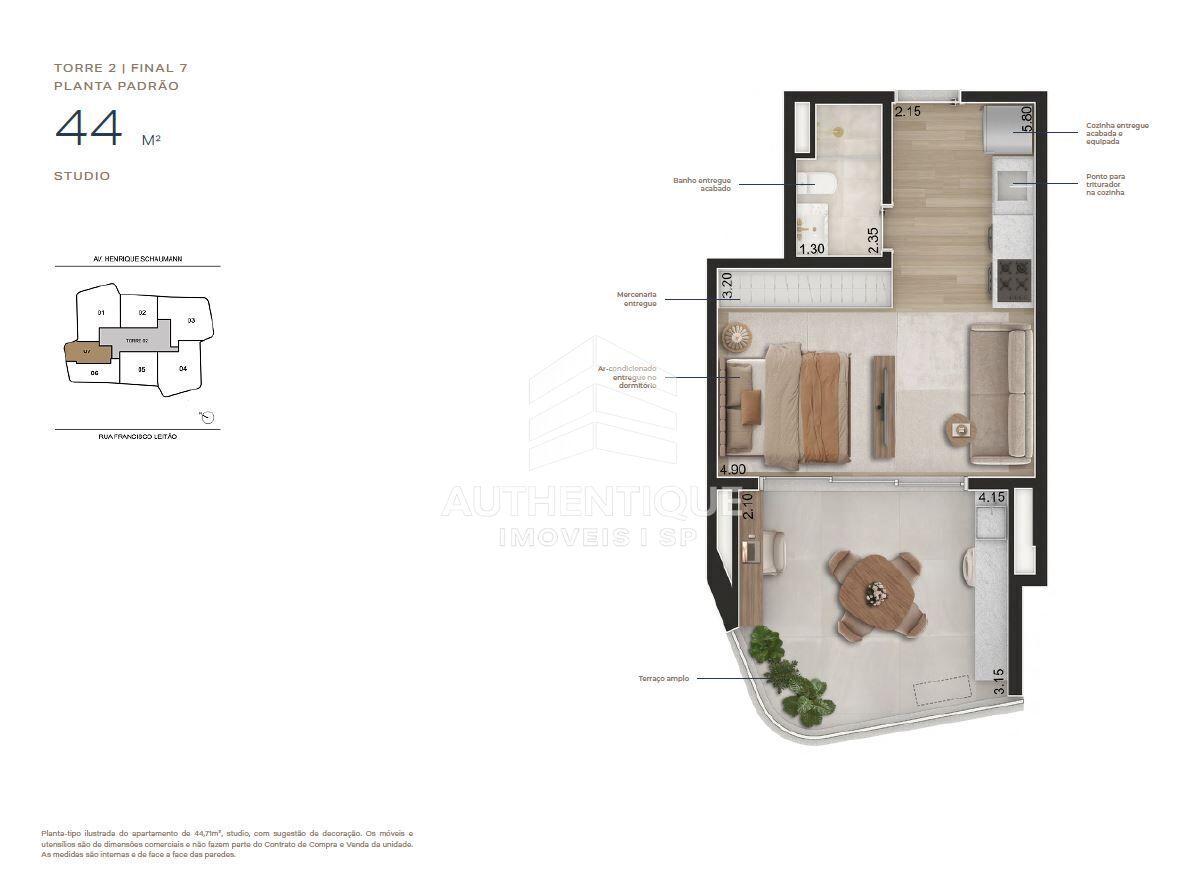 Apartamento, 1 quarto, 57 m² - Foto 16