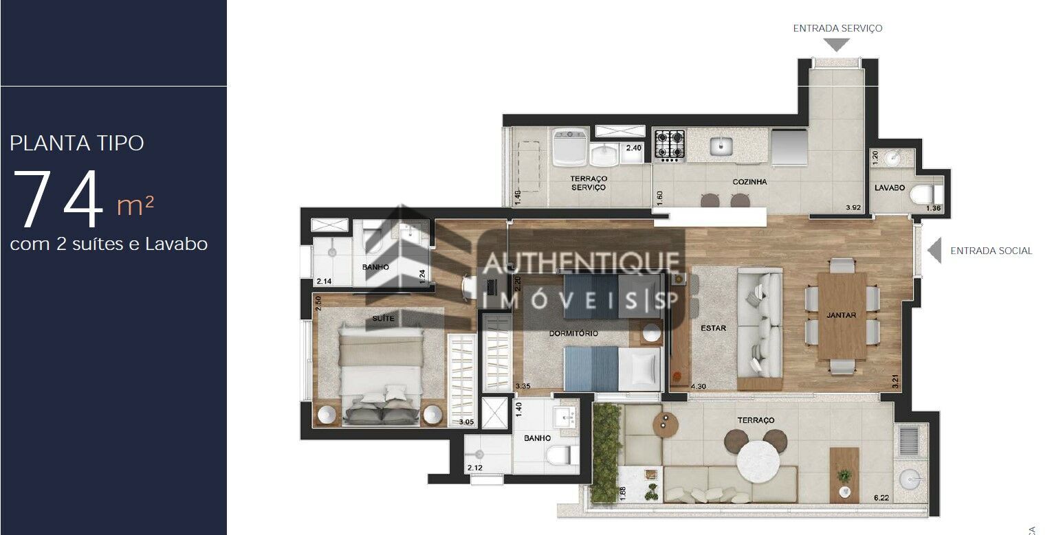 Apartamento à venda com 3 quartos, 115m² - Foto 29