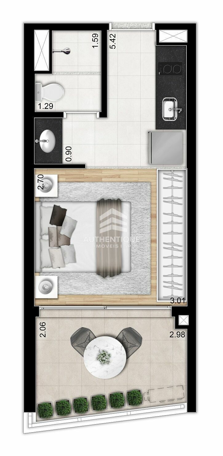 Apartamento, 1 quarto, 25 m² - Foto 11