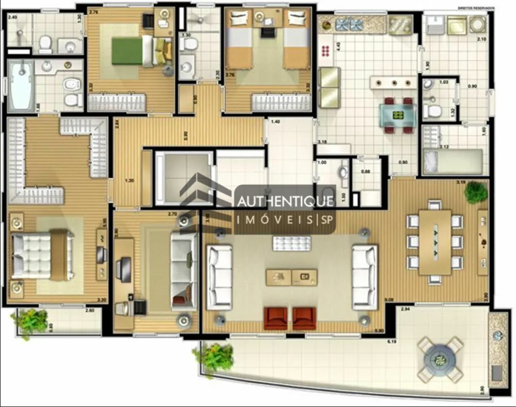 Apartamento à venda com 4 quartos, 180m² - Foto 24