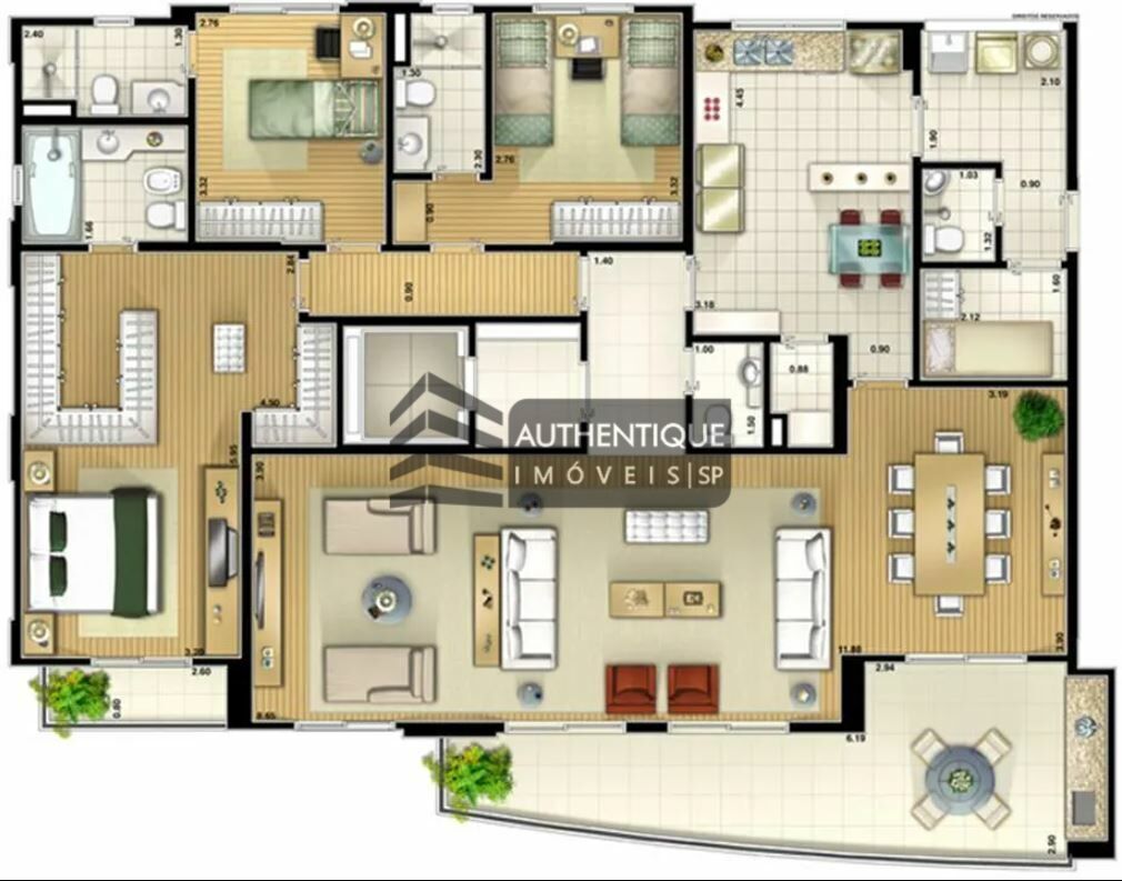 Apartamento à venda com 4 quartos, 180m² - Foto 23