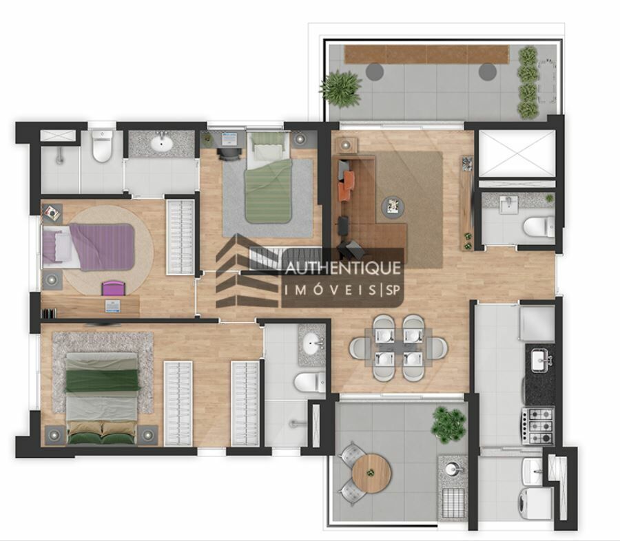 Apartamento à venda com 4 quartos, 140m² - Foto 21