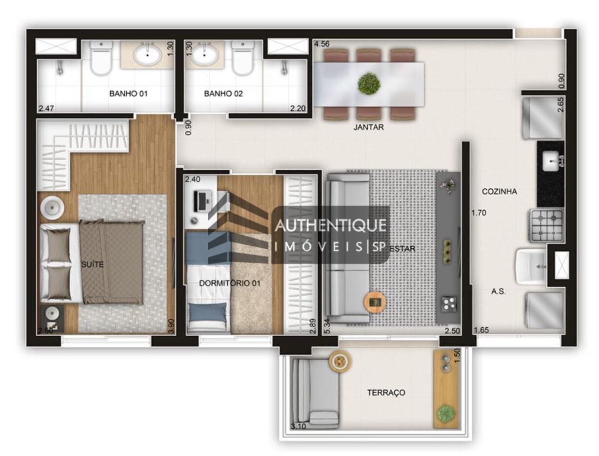 Apartamento à venda com 2 quartos, 64m² - Foto 26