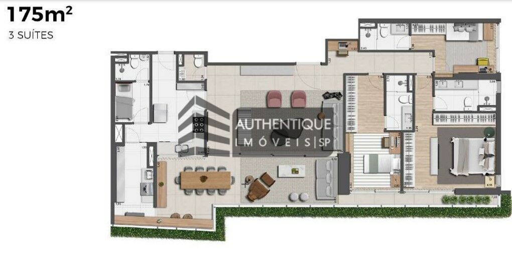 Apartamento à venda com 3 quartos, 178m² - Foto 17