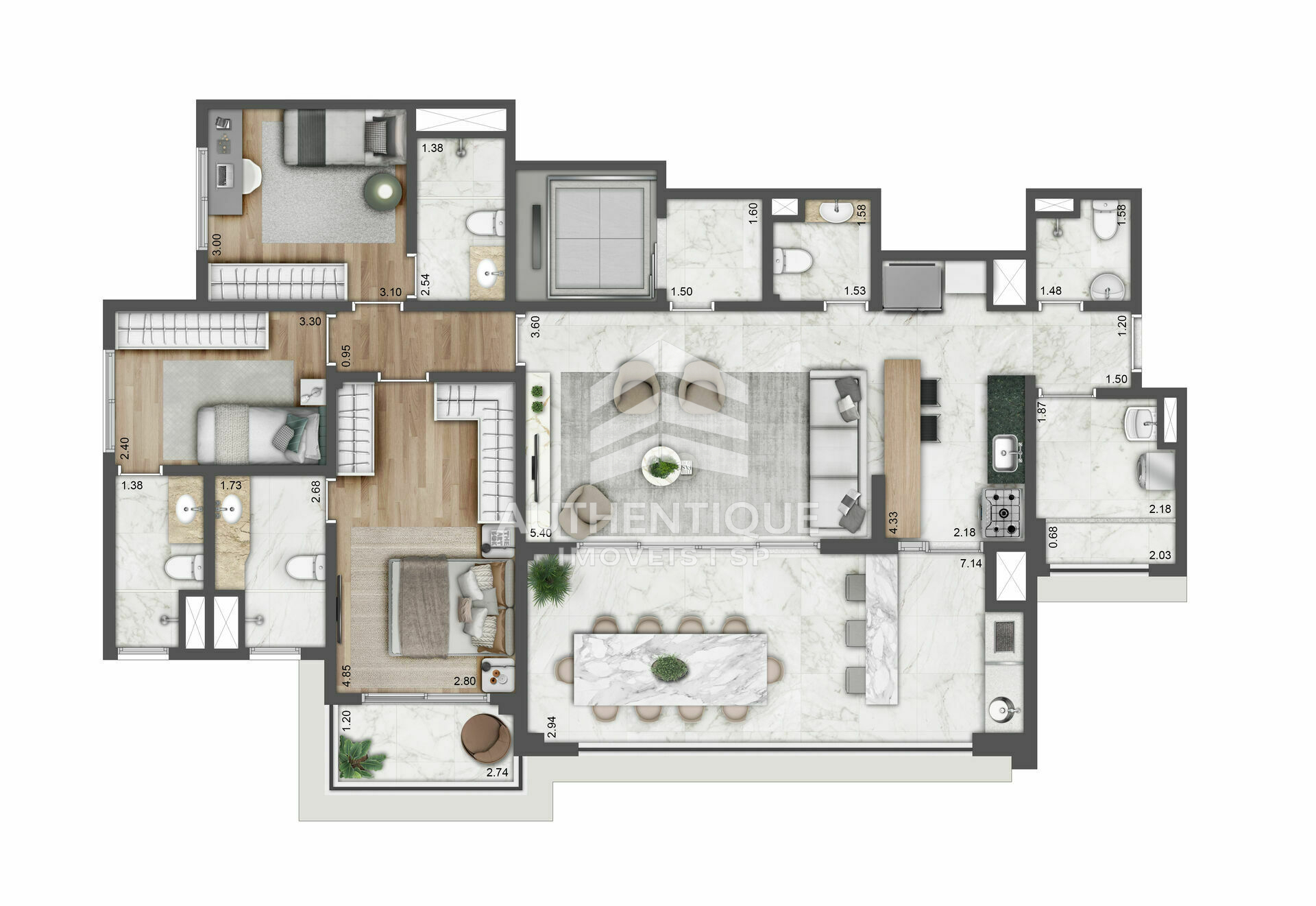Apartamento, 3 quartos, 155 m² - Foto 28