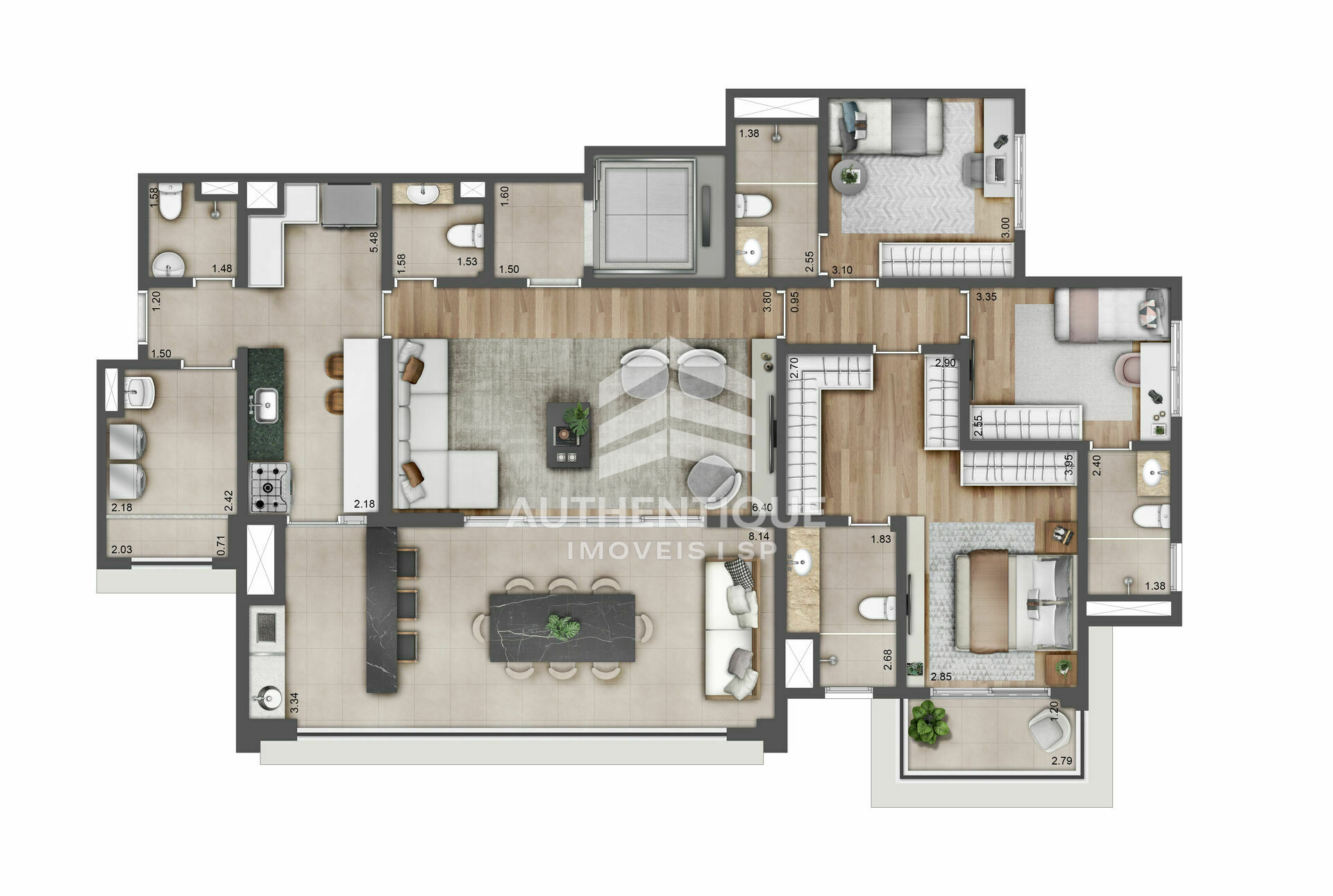 Apartamento, 3 quartos, 155 m² - Foto 26