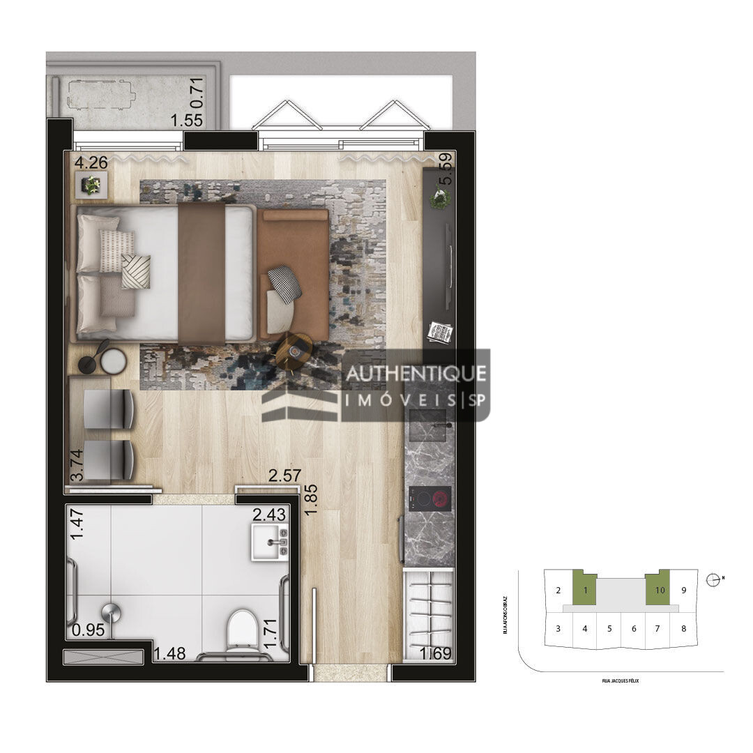 Apartamento à venda com 2 quartos, 59m² - Foto 31