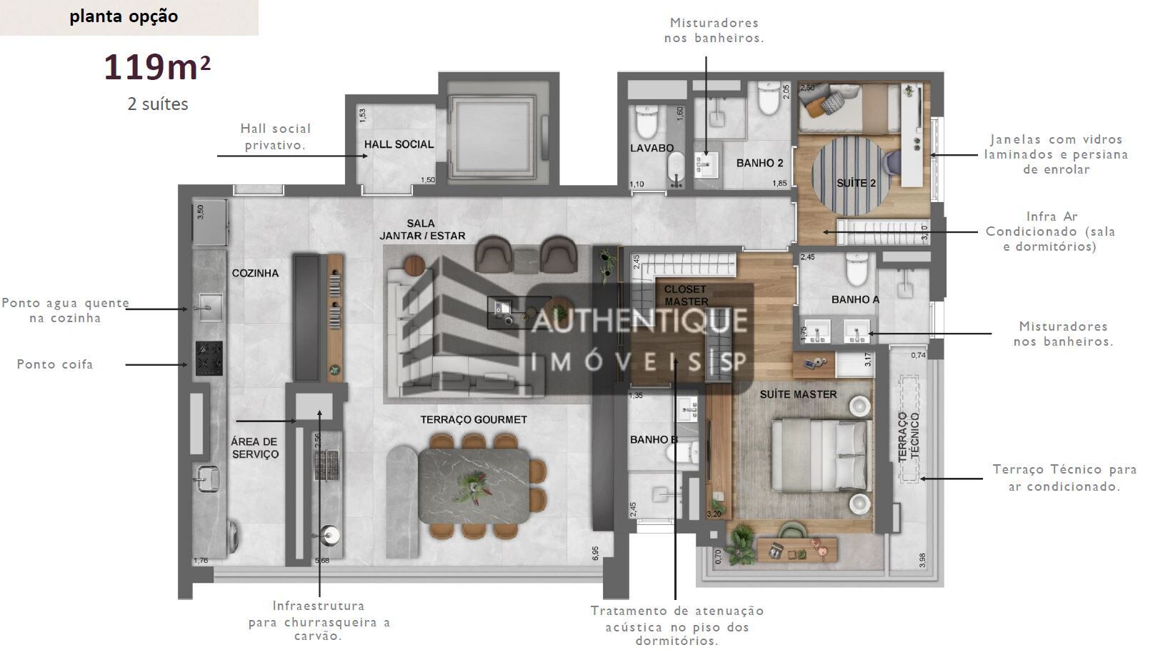 Apartamento à venda com 3 quartos, 119m² - Foto 22