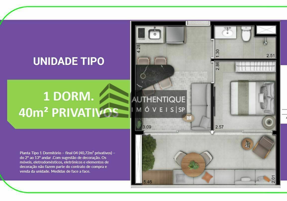 Apartamento à venda com 1 quarto, 47m² - Foto 27