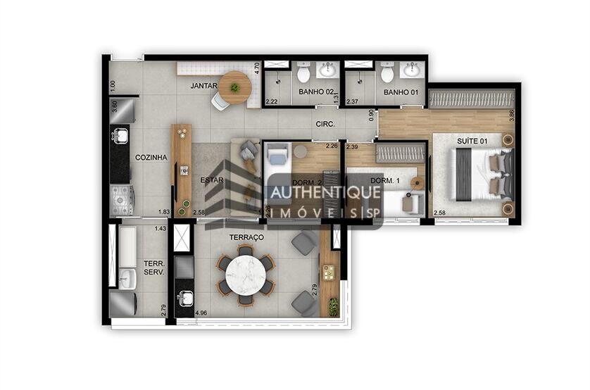 Apartamento à venda com 3 quartos, 82m² - Foto 24