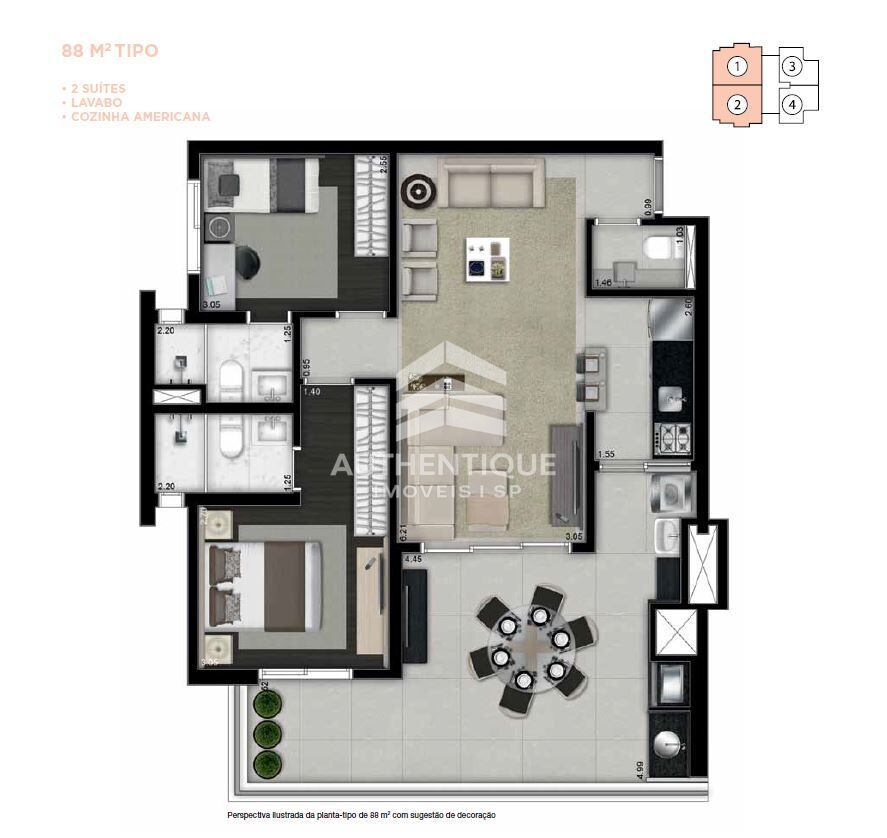 Apartamento, 2 quartos, 90 m² - Foto 27