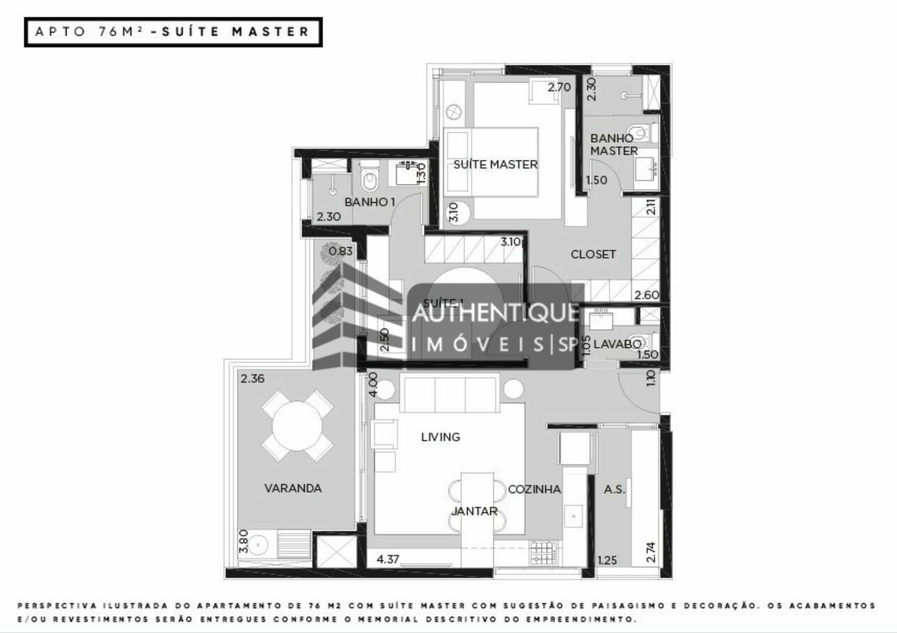 Apartamento à venda com 1 quarto, 120m² - Foto 34