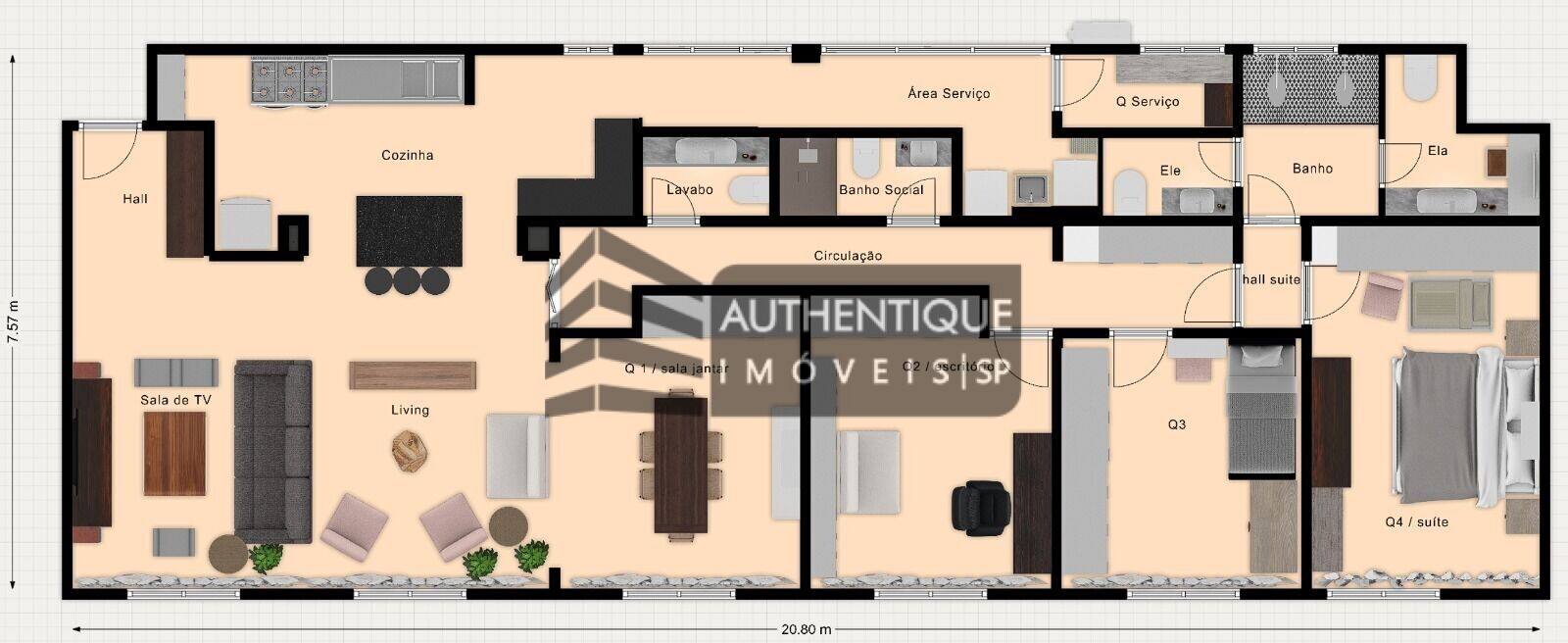 Apartamento à venda com 4 quartos, 158m² - Foto 20