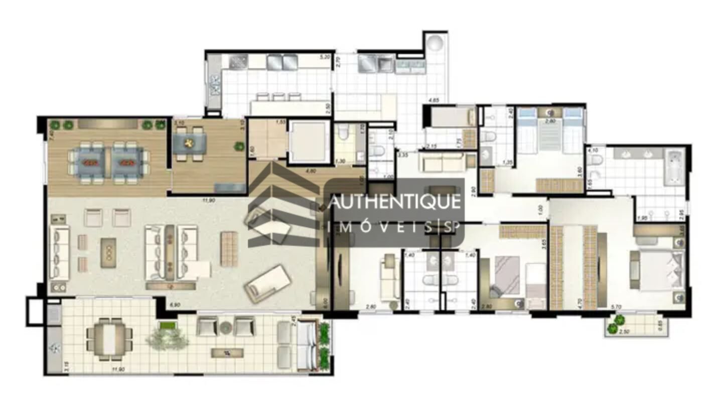 Apartamento à venda com 4 quartos, 290m² - Foto 42