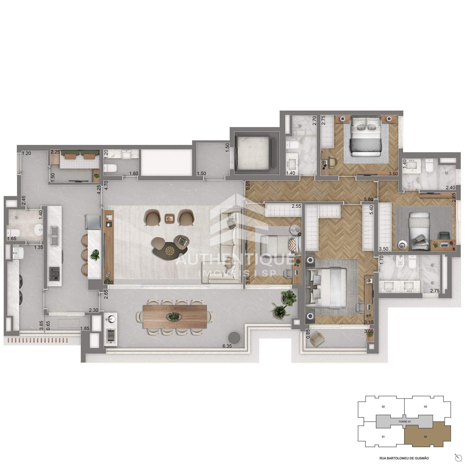 Cobertura, 3 quartos, 358 m² - Foto 24