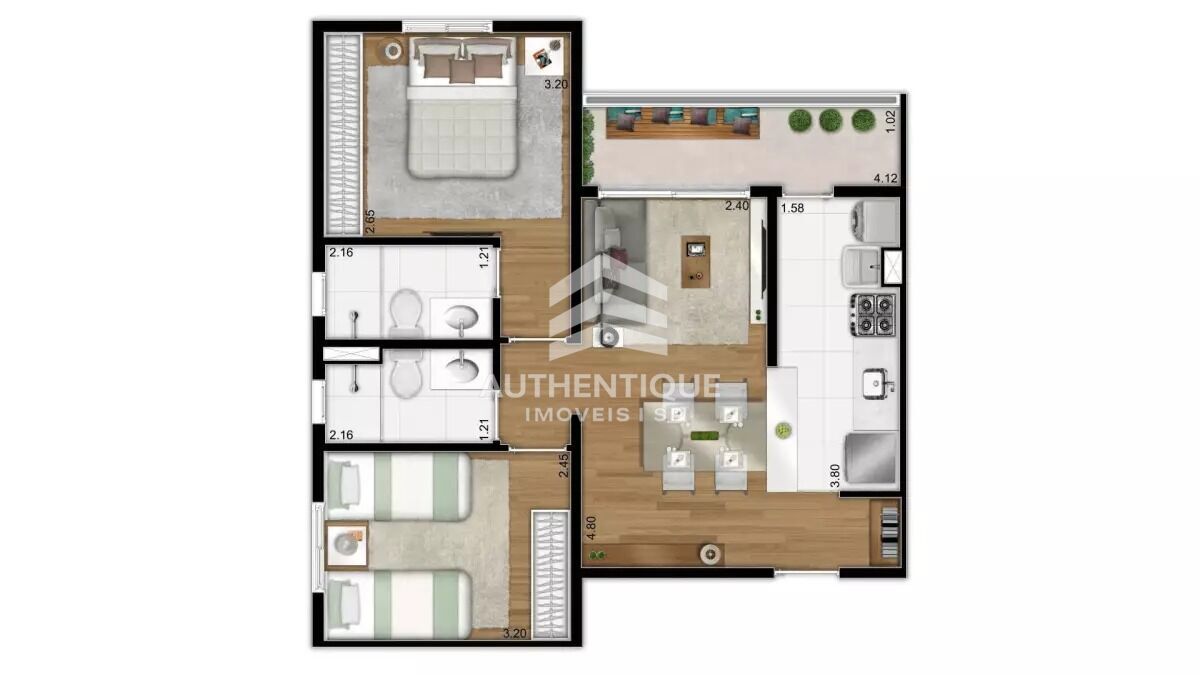 Apartamento, 2 quartos, 54 m² - Foto 20