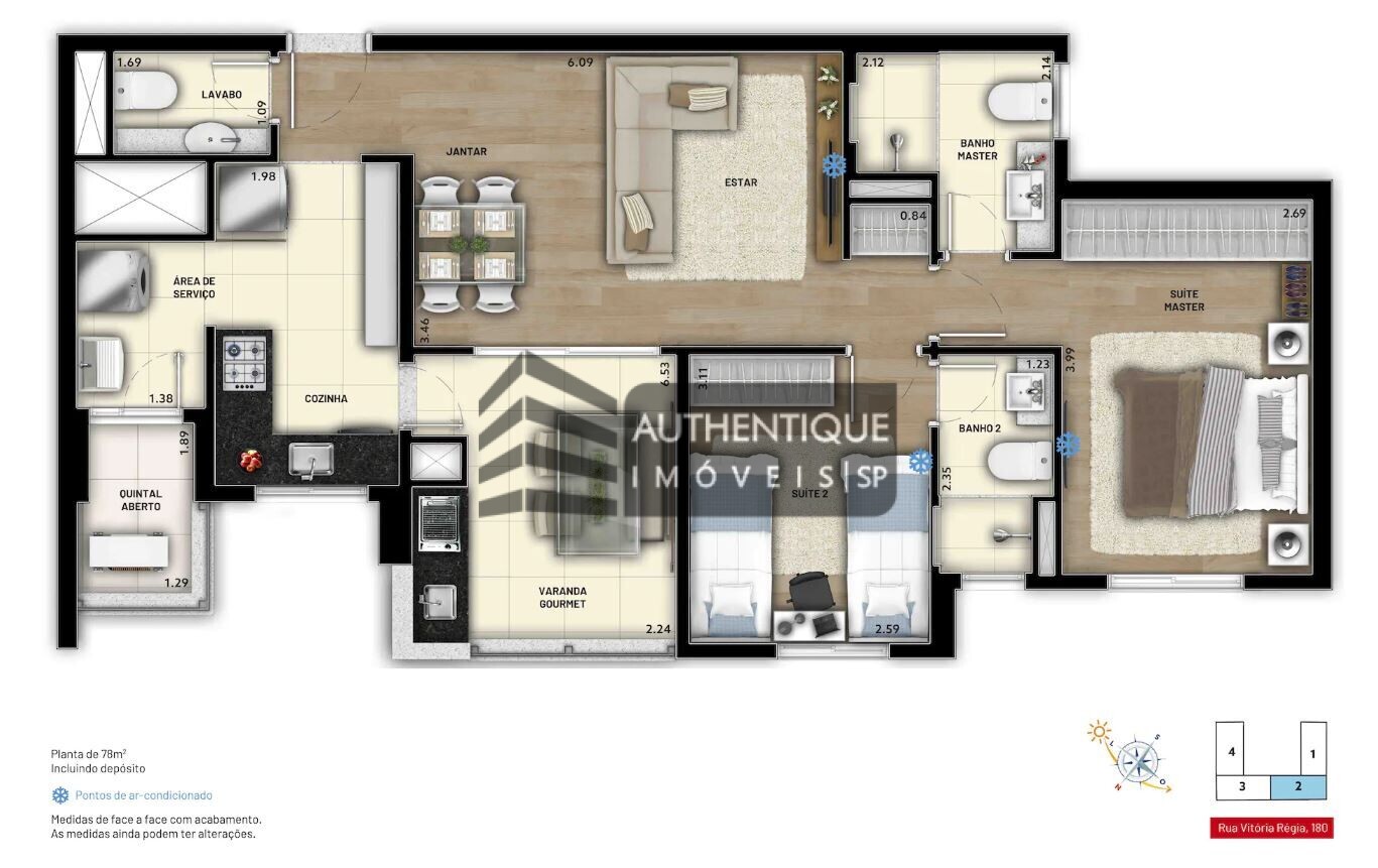 Apartamento à venda com 2 quartos, 78m² - Foto 23