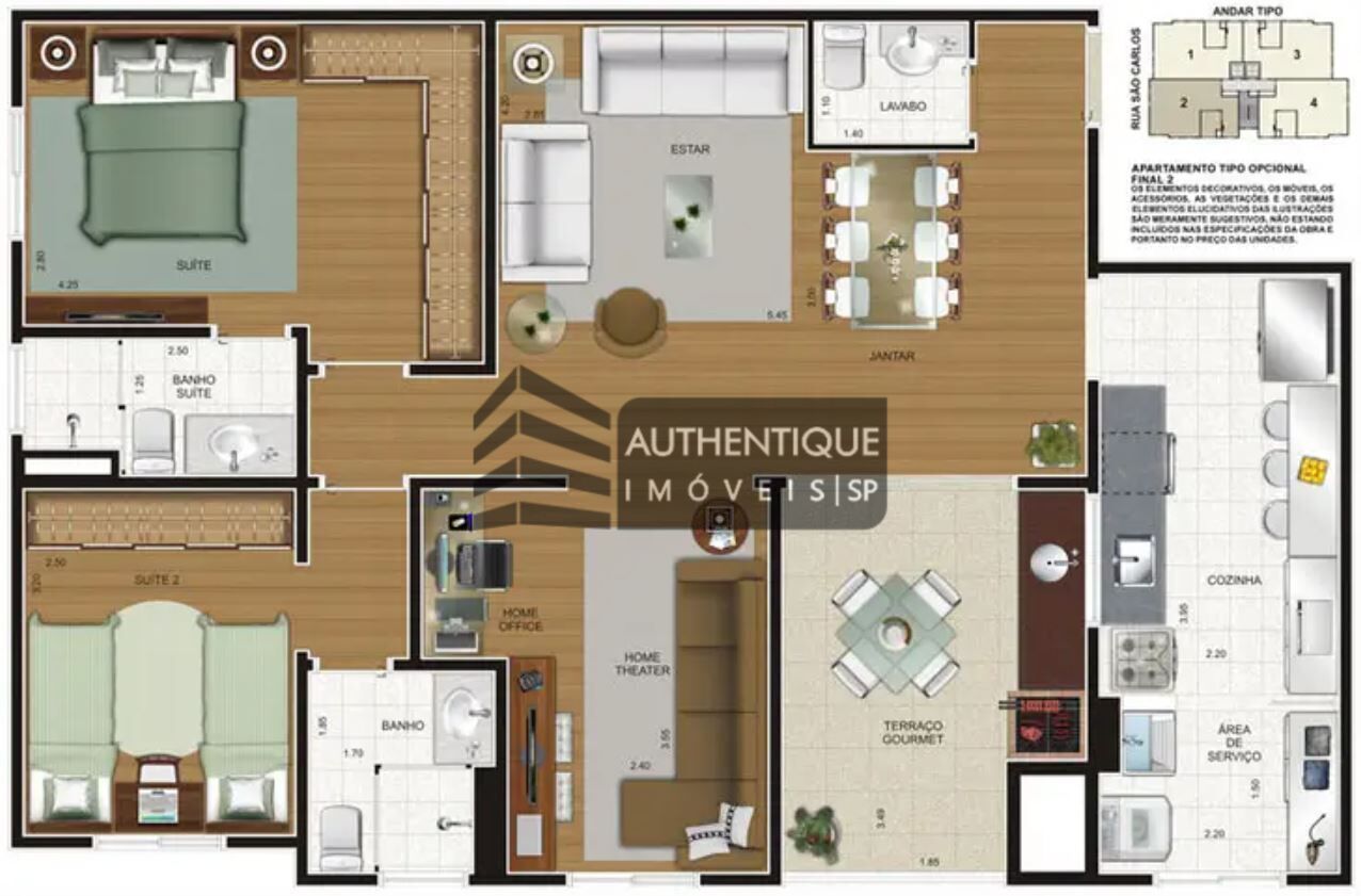 Apartamento à venda com 3 quartos, 96m² - Foto 46