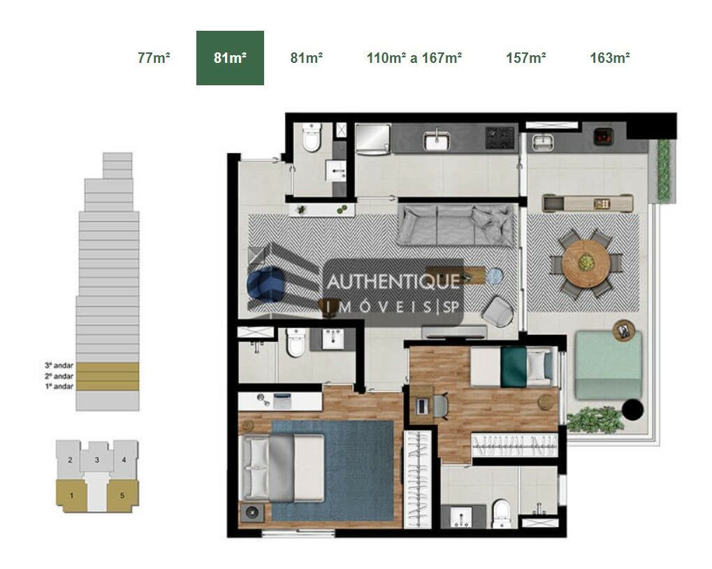 Apartamento à venda com 2 quartos, 167m² - Foto 31