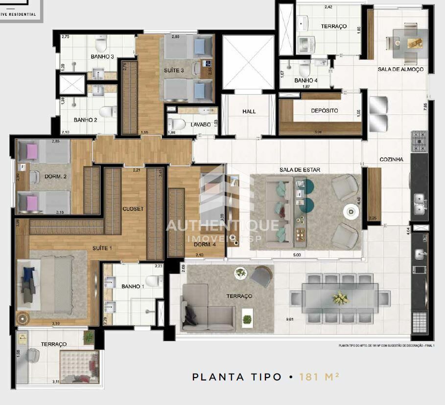 Apartamento, 3 quartos, 181 m² - Foto 26