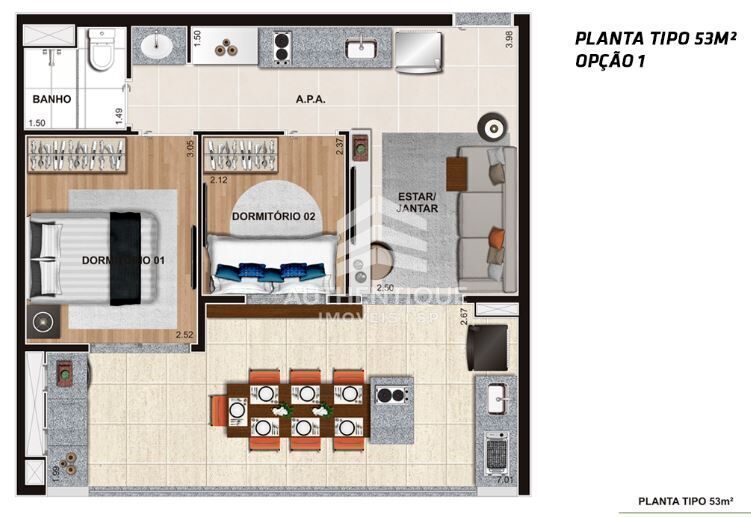 Apartamento, 2 quartos, 53 m² - Foto 15