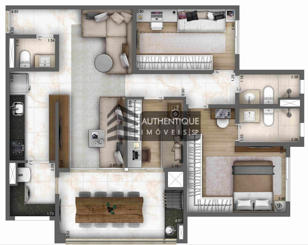 Apartamento à venda com 2 quartos, 67m² - Foto 16