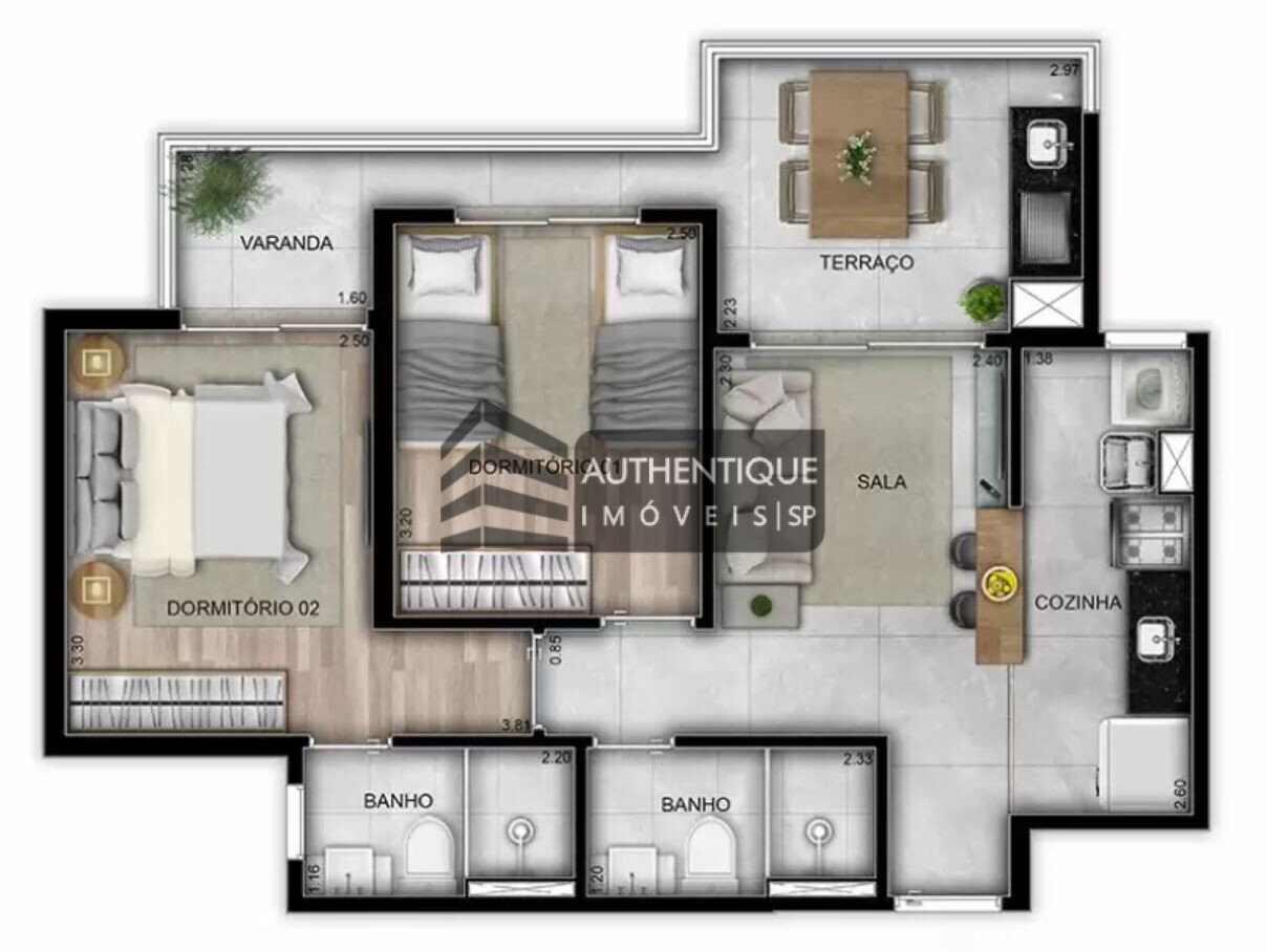 Apartamento à venda com 2 quartos, 56m² - Foto 31