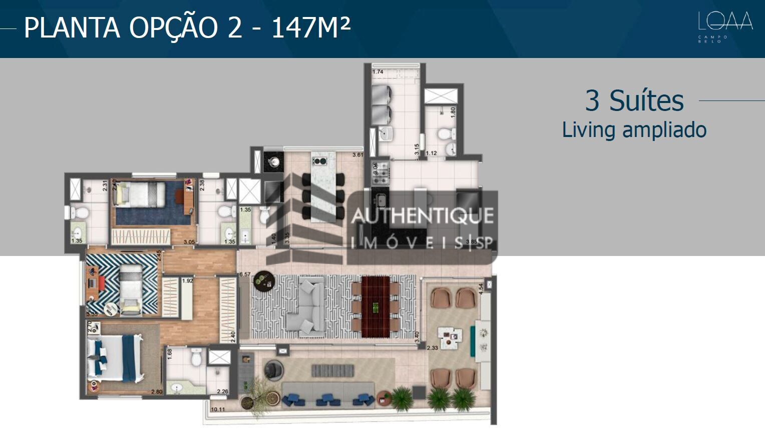 Apartamento à venda com 3 quartos, 147m² - Foto 10