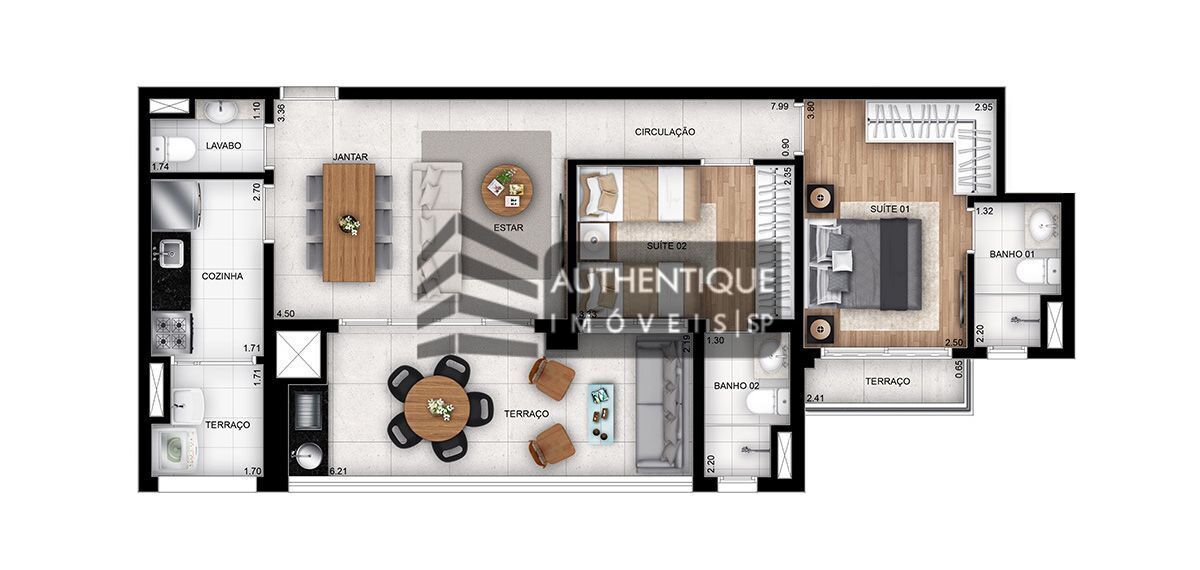 Apartamento à venda com 2 quartos, 80m² - Foto 26