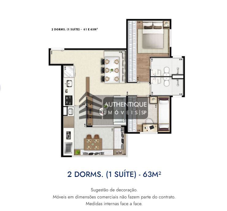 Apartamento à venda com 2 quartos, 61m² - Foto 44