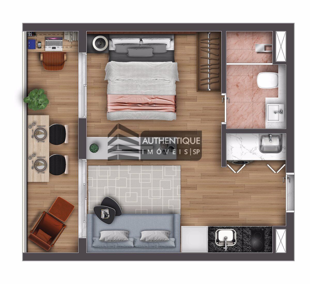 Apartamento à venda com 1 quarto, 31m² - Foto 30