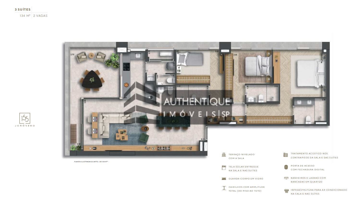 Apartamento à venda com 2 quartos, 137m² - Foto 33