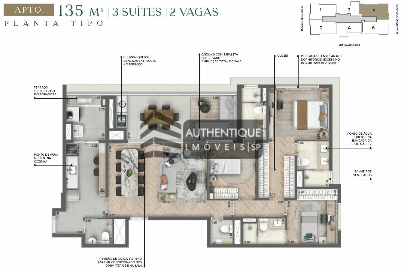 Apartamento à venda com 3 quartos, 144m² - Foto 53