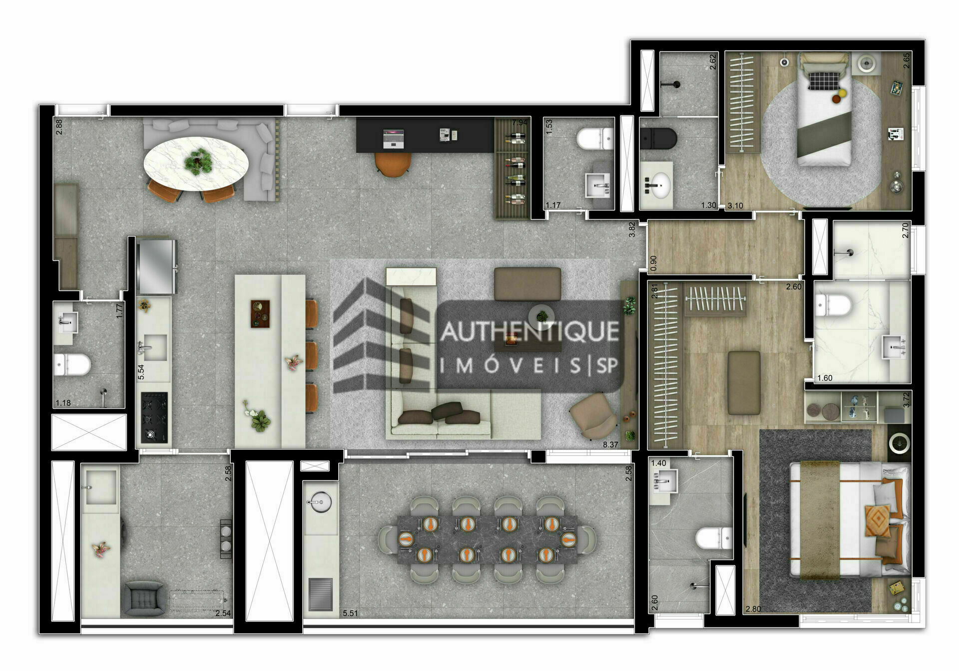 Apartamento à venda com 3 quartos, 179m² - Foto 30