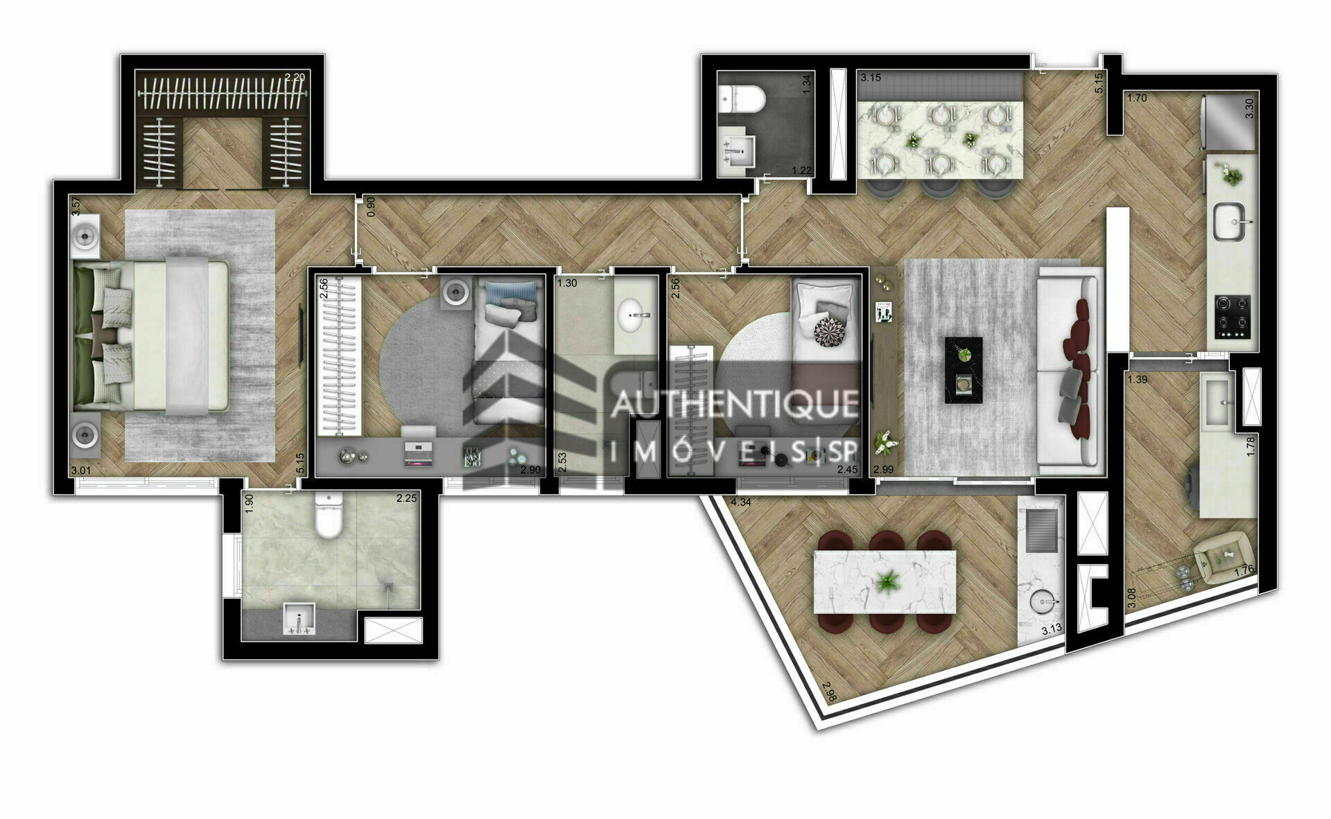 Apartamento à venda com 3 quartos, 179m² - Foto 25