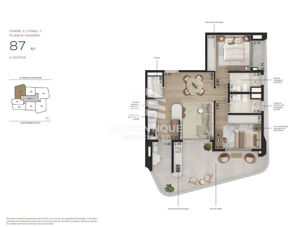 Apartamento, 1 quarto, 55 m² - Foto 21