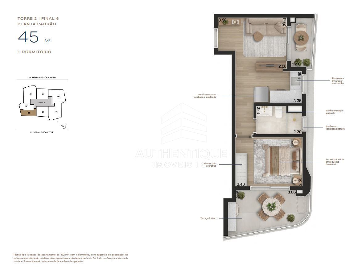Apartamento, 1 quarto, 55 m² - Foto 17